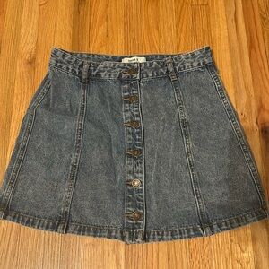 High-Rise Denim Skirt 🩵